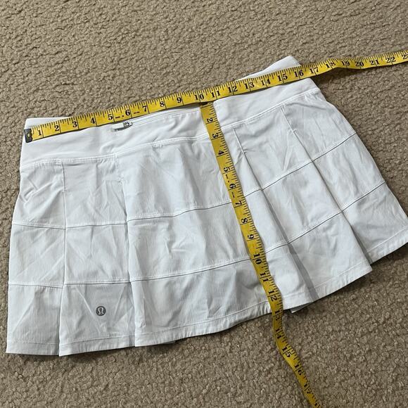 Lululemon Pace Rival Skirt White Size 10 - Picture 7 of 7